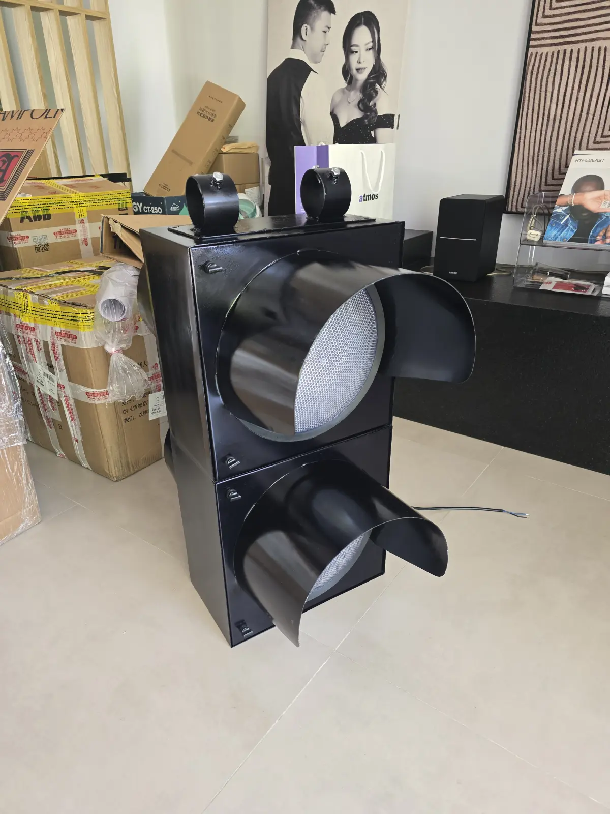 Lampu Warning Light Led 2 aspek 30 cm 2 arah 220V