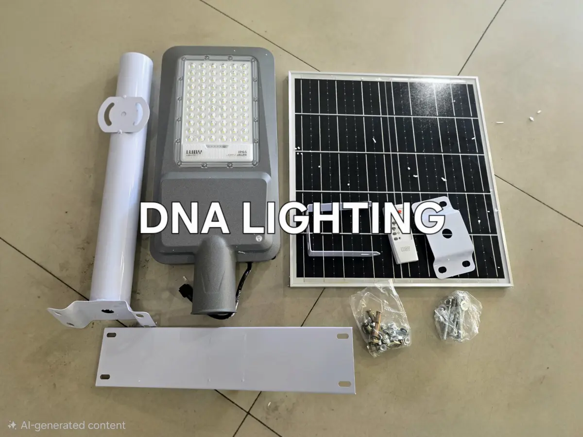 Lampu Jalan Tenaga Surya 2 in 1 Luby LBJK- 707 300W + Remot
